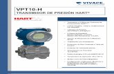 TRANSMISOR DE PRESIÓN HART€¦ · DESCRIPCIÓN El VPT10-H es un transmisor de presión capacitivo de alto rendimiento, completamente digital, diseñado para mediciones de presión