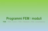 Programmi FEM / moduli - Eiseko · GEO5 FEM •Analisi di stabilità •Progetti •Pendii •Muri •Cosa otteniamo dal modello •Fattori di sicurezza 𝐹𝑆 •La zona plastica