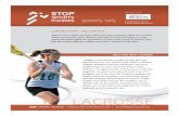 Lacrosse Final with Logo - beaconortho.com · STOP SPORTS INJURIES — Keeping Kids in the Game for Life LACROSSE Though sharing general concepts of play, girls and boys lacrosse