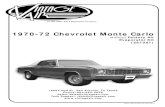 1970-72 Chevrolet Monte Carlo - Vintage Air · 2019-06-03 · 904474 REV A 05/22/19, PG 9 OF 28 Defrost Duct Installation 1. 2. Install the defrost ducts under the dash, and secure
