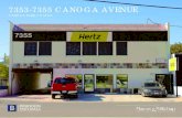 7353-7355 CANOGA AVENUE - LoopNet · 2019-12-26 · 7353 Canoga Avenue, consists of a two story mixed-use building at the front of the property totaling 3,800 square feet. The ground