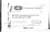Weekly Synoptic Anaiyees, 5- 2-, and 0.4- Mb.k for 1964 · Rh~lmm WEATHER BUREAU WB-t2 Weekly Synoptic Anaiyees, 5- 2-, and 0.4- Mb.k rSurfaces for 1964 DDC STAFF, UPPER AIR BRANCH,