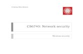 CS6740: Network security - GitHub Pages · Presentation Network Transport Session Physical Layer Data Link Application Presentation . 1: WEP . ... Data integrity ! Security relies