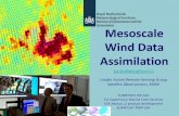 Mesoscale Wind Data Assimilation - KNMIprojects.knmi.nl/...Wind_Assimilation_Ad_NWPSAF.pdf · Data assimilation (B) Non-determined scales (ensemble spread) Lacking structure (model