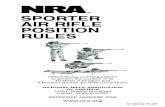 SPORTER AIR RIFLE POSITION RULES - Competitive Shooting Programs · AIR RIFLE POSITION RULES Official Rules and Regulations to govern the conduct of all 10 Meter 3 Position and 4