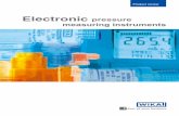 Electronic pressure measuring instruments · 2013-11-08 · Pressure transmitters for industrial applications 4 ... sistent dedication towards premium quality, to which, today, 7,300