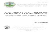 Redaktor Naczelny – Executive Editor – Mariusz Fotymanawfert.iung.pulawy.pl/zeszyty/pelne/39 2010.pdf · the maximum yield of maize grain in Poland can be set at the level of