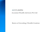 Accumen Wealth Advisors Pvt Ltd - Accumen Advisorsaccumenadvisors.com/Accumen - Investor Education Presentation.pdf · 4 Inflation •Over FY79-15 CPI inflation has been 7.58%, eroding