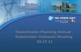 Transmission Planning Annual Stakeholder Outreach Meeting ...€¦ · Transmission Planning Annual Stakeholder Outreach Meeting 10.17.11 . Purpose of This Meeting ... stakeholder