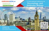 conferenceseries 3 Enzymology and · conferenceseries.com London, UK March 05-06, 2018 enzymology@conferenceseries.net 3rd International Conference on Enzymology and March 05-06,