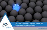 Tax Credit Trends and Overview: Turning HR Departments ... ... · PDF file

Tax Credit Trends and Overview: Turning HR Departments Into A Profit Center December 8, 2016