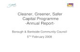 Cleaner, Greener, Safer Capital Programme -Annual Report-moderngov.southwarksites.com/Data/Borough and Bankside... · 2009-03-23 · 2006/7 Cleaner, Greener, Safer Project list Scheme