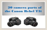 16 camera parts of the Canon Rebel T3i · PDF file Push button to remove lens from camera body. Power switch. Turns camera on and off. Viewfinder eyepiece. Photographer can look through