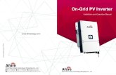 On-Grid PV Inverter · 2020-08-07 · 2.Safety & Symbols 2.1 Safety Precautions 1. All work on the inverter must be carried out by qualified electricians. 2. The device may only be