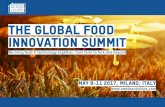 THE GLOBAL FOOD INNOVATION SUMMIT · startups, corporations, investors, chefs, HO.RE.CA. industry management, organizations and policy ... startups and companies present in the thematic