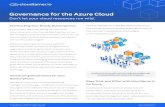 Governance for the Azure Cloud · cloud governance software that allows you to manage your cloud presence at scale by building on native Azure functionality to deliver account management,