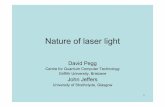 Nature of laser lightphysics.uq.edu.au/ACQAO/workshops/kiola/Pegg.pdf · 2007-09-12 · Nature of laser light David Pegg Centre for Quantum Computer Technology Griffith University,