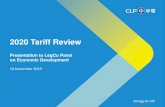 2020 Tariff Review - CLP Group Releases... · 10/12/2019  · 地租及差餉特別回扣-1.2 cents / kWh 平均基本電價 +1.2 cents / kWh 3 2020 Tariff Review Basic Tariff ±Offset