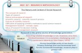 MSC 521: RESEARCH METHODOLOGY · Scientific Research Process Scientific research is the application of scientific method to the investigation of relationships among different variables