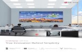 LG LED Signage LSAA Series True Innovation Behind Simplicity · The "Alpha 7 Intelligent Processor" applied to the LSAA series recognizes and analyzes the original content, optimizing