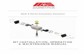 MT INSTALLATION, OPERATION & MAINTENANCE MANUAL · 2018-05-11 · Installation & Maintenance Manual . pg. 5 . Rev 1 . SPRING RETURN Note: The bracketed numbers refer to the actuator