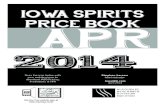 2014 - Iowapublications.iowa.gov/16532/1/0414_Price_Book pages.pdf · 27625 Whitetail Caramel Flavored ... 8075012 $7.41$88.92 096749021321 Code Product Proof Size Pack Btl. Cost