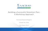 Building a Successful Retention Plan a... · Building a Successful Retention Plan, TN BOR 10_2018 17 Setting retention goals 1.Specify the student cohort you want to impact 2.Define