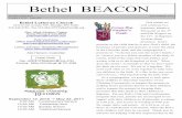 Bethel BEACON · 2010-08-31 · Prayer Chain Bethel BEACON Monthly Publication Volume # 2010 Issue #09 SEPTEMBER 2010 Bethel Lutheran Church 5232 Irvine Avenue NW, Bemidji, MN 56601