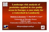 Landscape risk analysis of pesticides applied in rice ... · Landscape risk analysis of pesticides applied in rice paddy areas in Europe: a case study for a watershed in Lombardy