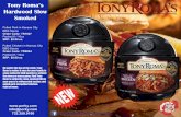 Tony Roma’s Hardwood Slow Smoked - Porky Productsporky.com/wp-content/uploads/2016/12/Tony-Roma... · No matter the day of the week, Tony Roma’s makes it easy for your family