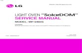LIGHT OVEN “SolarDOM” SERVICE MANUAL€¦ · This device is to be serviced only by properly qualified service personnel. Consult the service manual for proper service procedures