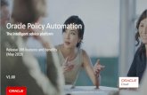 Oracle Policy Automation · Title: Oracle Policy Automation Release 19B Features and Benefits Author: Davin Fifield Keywords: Oracle Policy Automation, OPA, Oracle Created Date