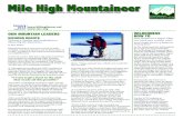 Mile High Mountaineer - CMCDenver.org · bought topo maps and taught himself to read them. “Topos opened up a whole new world for me,” he said. can still purchase printed USGS