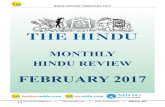 HINDU REVIEW: FEBRUARY 2017 · HINDU REVIEW: FEBRUARY 2017 2 | | | ADDA247 APP THE HINDU REVIEW: FEBRUARY 2017 The Ministry of Railway has proposed the Finance Ministry to create