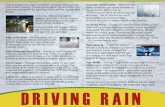 DRIVING RAIN - Service and Parts Pro · tough driving conditions. Here are some wet weather driving tips for everyone to follow to safely navigate the rain and wind. After a Dry Spell