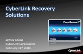 CyberLink Recovery Solutions - · PDF file 2/18/2009  · An recovery disc creation application can be provided in the OS partition to create recovery discs. OS Partition + drivers