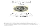 High School - Claiborne Countyweb.claibornecountyschools.com/cghs/files/2018/08/handbook-201… · High school students and any middle school student taking a high school course Fall