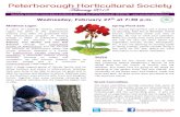Peterborough Horticultural Society YxuÜâtÜç ECDF · Fli ” ˘ c u g mmb s (s ˘bs u s gu s). K tA sts˙l l( St' i ˘ b s ˘ g cu u m p gs g s y y ˘ b ... April 12, 13, 14April
