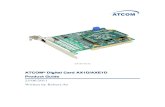 ATCOM Digital Card AX 1D/AXE1D€¦ · C hapter 2 Hardware Introduction AX1D The Front and Rear View of EC32 LED Red: If the driver of the card is loaded correctly and the /etc/dahdi/system.conf