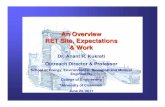 An Overview RET Site, Expectations & Work · 2017-11-01 · RET PROJECT OFFICE and CONTACT INFORMATION Project Offices 615A Old Chemistry Bldg. Project Director Dr. Anant R. Kukreti