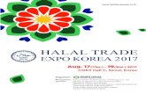 USD 2500 USD 3000 HALAL TRADE - ITPC Busan · Moscow Halal Expo Russia Nov. 16 – 18, 2017 Sokolniki, Moscow HALAL Expo Japan Tokyo Nov. 21 – 23, 2017 Metropolitan Industrial Trade