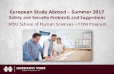 European Study Abroad Summer 2017 Abroad_Safety Security...European Study Abroad –Summer 2017 •Intent of the Discussion •Not to paint a “bleak picture” of current events