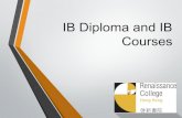 Courses IB Diploma and IB · 2020-06-08 · IB Diploma Program Structure 6 subjects over 2 years 3 at Higher Level (HL) 3 at Standard Level (SL) PLUS Study of TOK, EE CAS Scored out