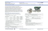 EJA210E Flange Mounted Differential Pressure Transmitter · 2020-06-15 · rangesetting switch. Integral Indicator (LCD display, optional) “ ” 5-digit numerical display, 6-digit