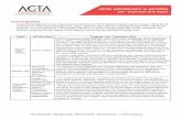 ACTA in ACTION July-Sept in ACTION_July-Sept.pdf · ACTA’s Goal • Phase I of the new Air Passenger Protection Regulations (APPR) took effect July 15, 2019. ACTA was contacted