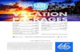 VACATION PACKAGES - GOGO Worldwide Vacations · 12/1/16. Costa Rica valid for travel thru 12/23/16. Blackout dates and other restrictions may apply. GOGO Worldwide Vacations does