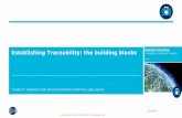 Establishing Traceability: the building blocks · 2019-09-24 · deployment in EMEA region where he has successfully implemented the European regulation for Medicines Verification.