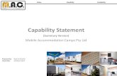 Capability Statement - Mobile Accommodation Campsmobileaccommodationcamps.com.au/uploads/2/5/8/3/...6 M.A.C. Capability Statement (Summary Version) – March 2014 Overview M.A.C. maintains