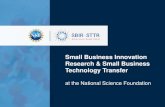 Small Business Innovation Research & Small Business ... · Photo Credit: Graphene Frontiers, LLC WHAT IS THE NSF SBIR/STTR PROGRAM? • Who We Are • Why We Fund • Statement .