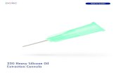 23G Heavy Silicone Oil Extraction Cannula 02... · • For extraction of heavy silicone oil • 10mm long metal tip • With Luer lock connector Dr. Andreas Mohr, head of Ophthalmology
